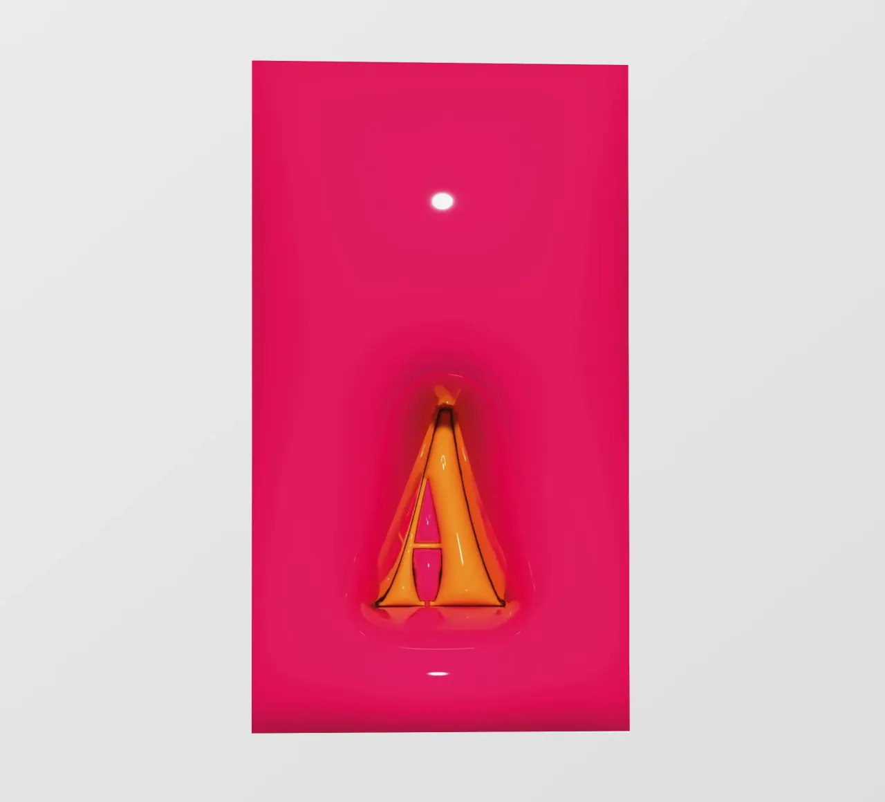 Gonfiaggio Bubblegum Iniziali A Rosa telo in pvc da Malou-Studio