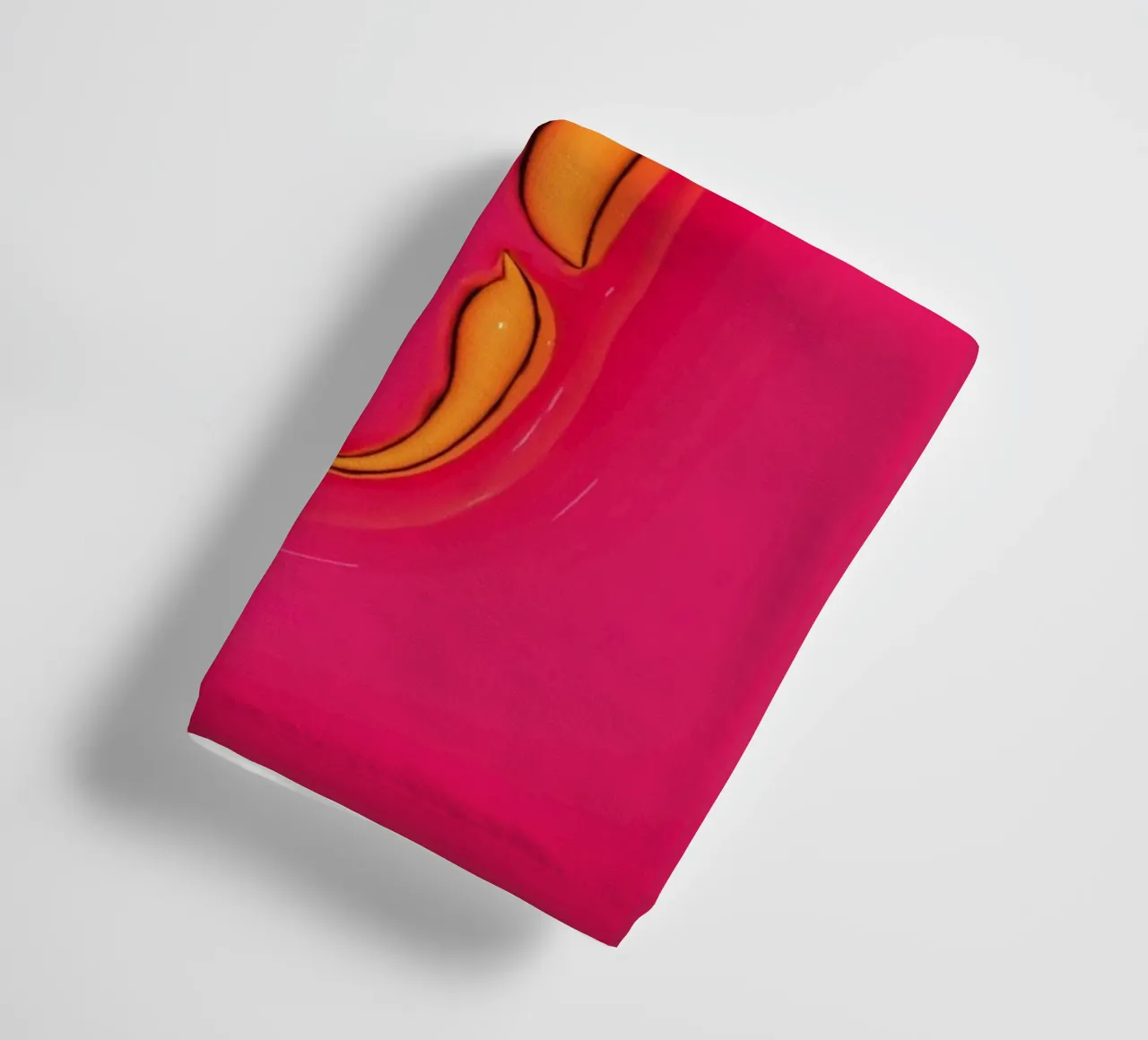Bubblegum Inflate Initials C Pink towel by Malou-Studio