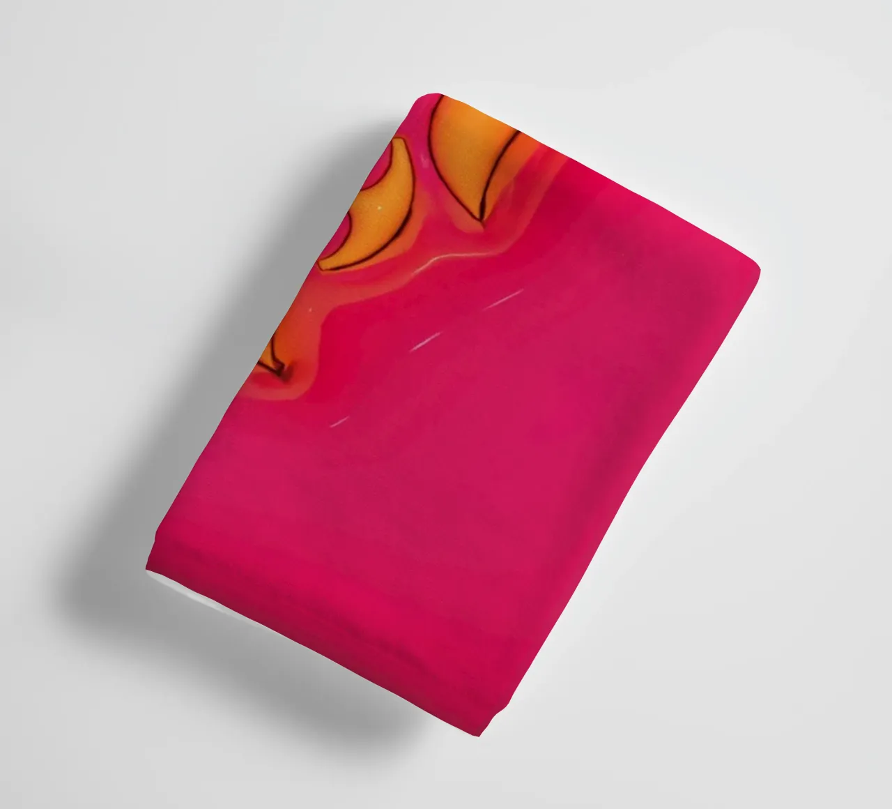 Bubblegum Inflate Initials F Pink towel by Malou-Studio