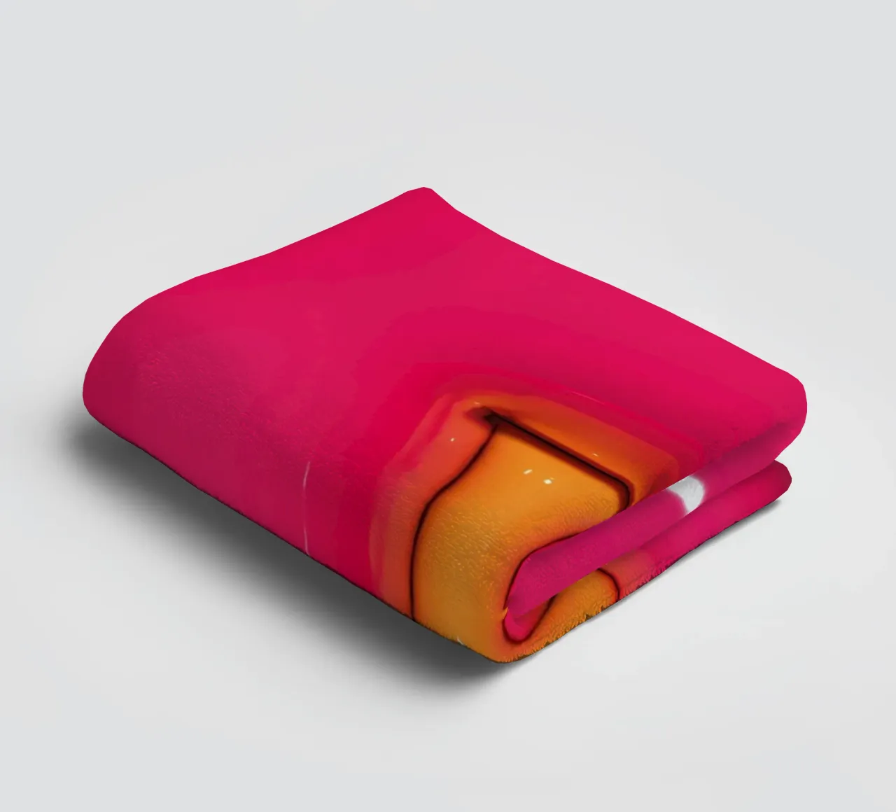 Bubblegum Inflate Initials F Pink towel by Malou-Studio