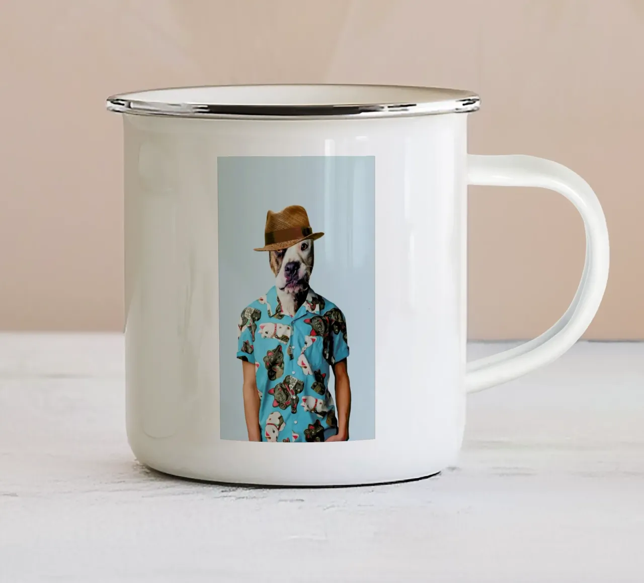 Mr Sandman tazza in smalto da Mrs. Pepper's Designs