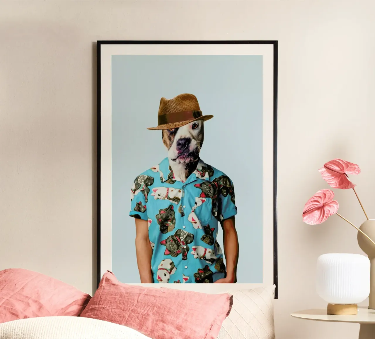 Mr Sandman poster con telaio in alluminio da Mrs. Pepper's Designs