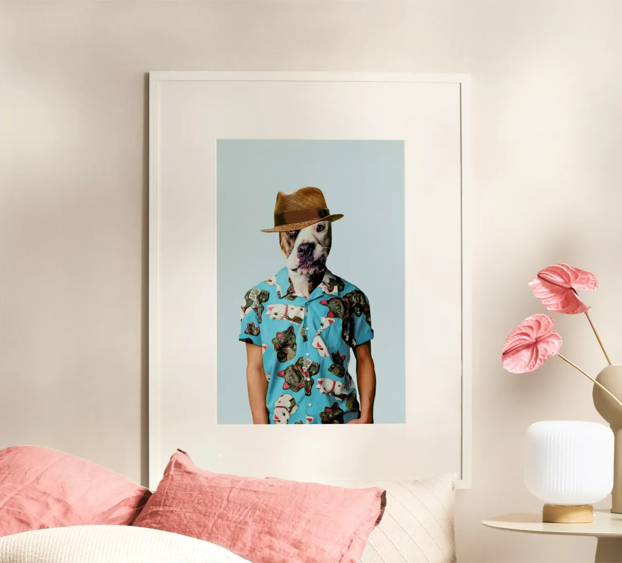Mr Sandman poster con telaio in alluminio da Mrs. Pepper's Designs