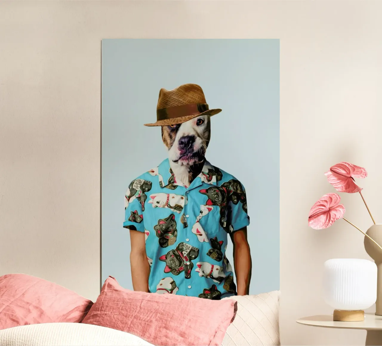 Mr Sandman poster con telaio in alluminio da Mrs. Pepper's Designs