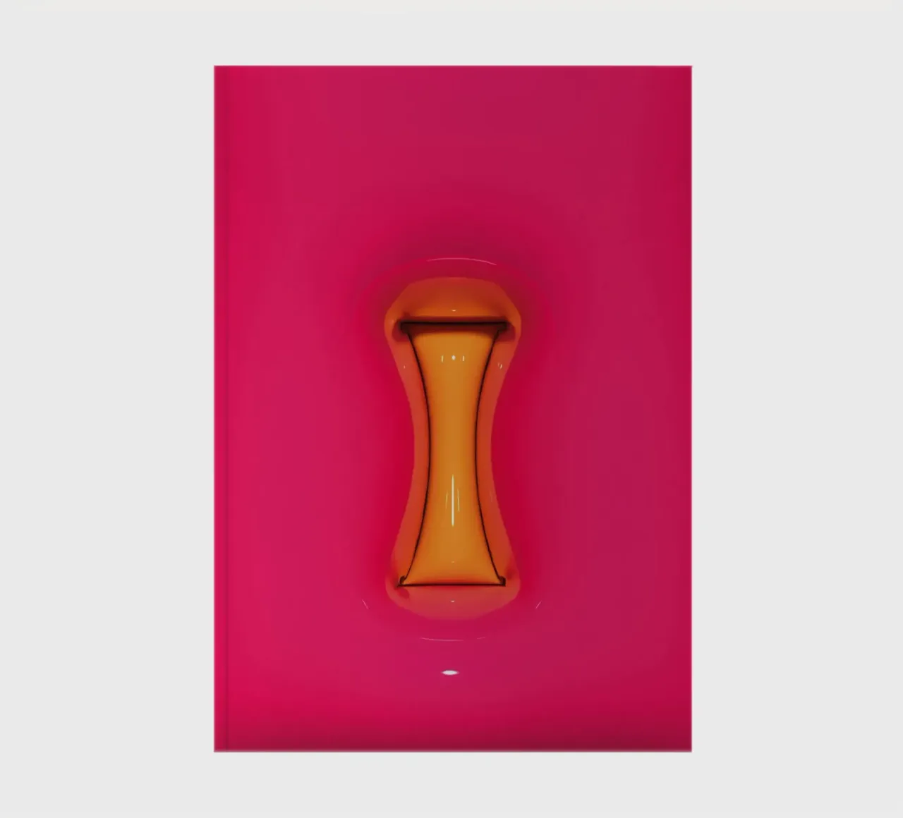 Bubblegum Inflate Initials I Pink notebook by Malou-Studio