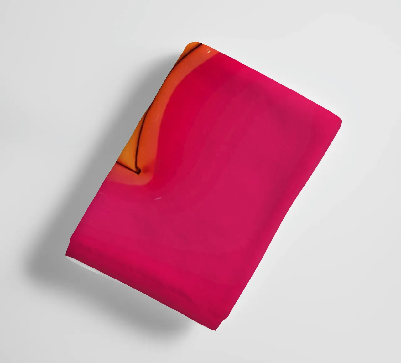 Bubblegum Inflate Initials I Pink towel by Malou-Studio