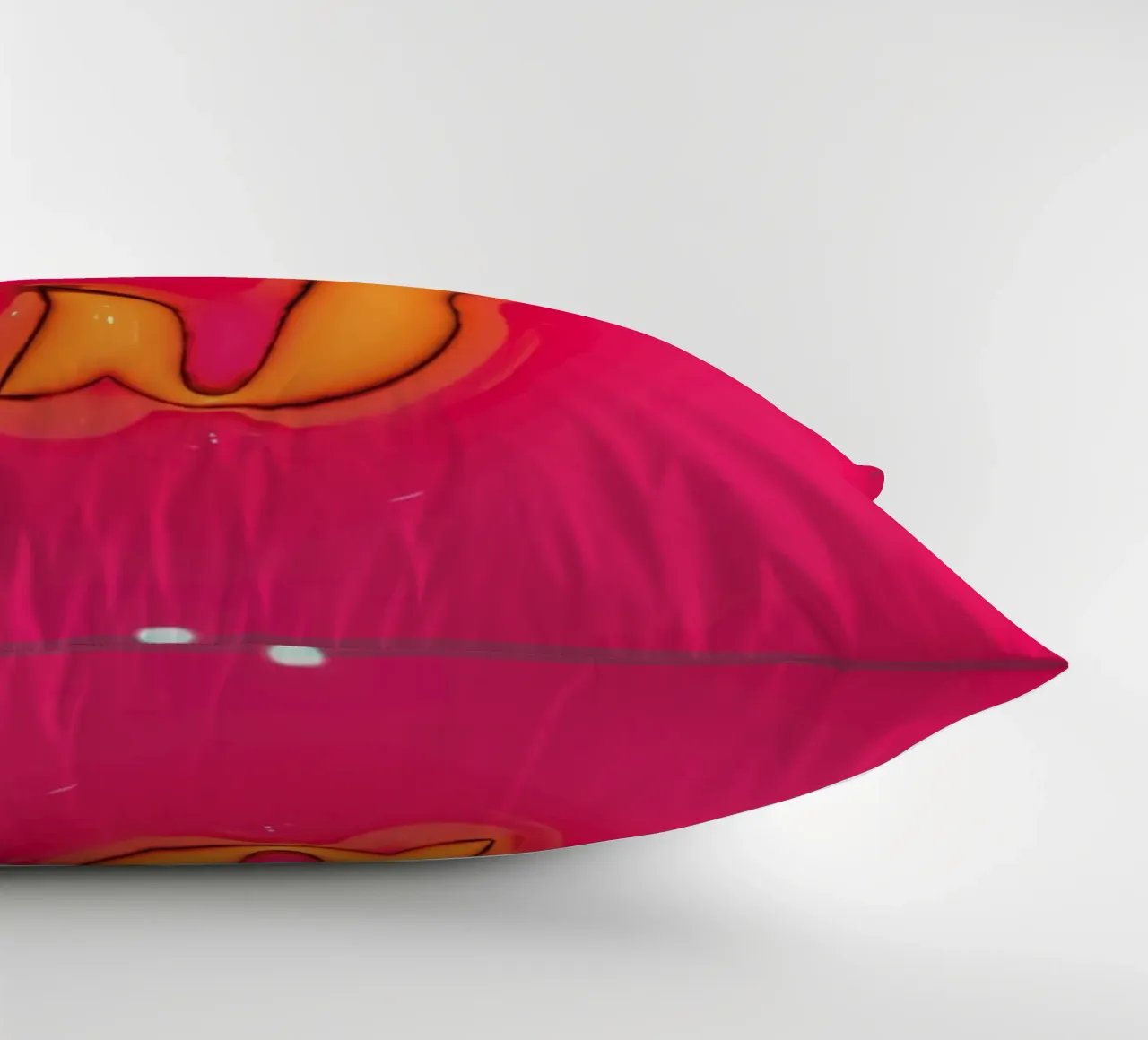Bubblegum Inflate Initials J Pink decorative cushion by Malou-Studio