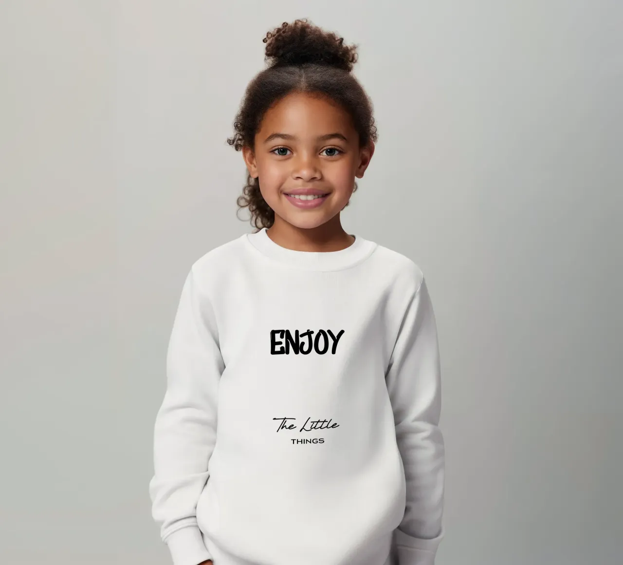 Godetevi le piccole cose Tipografia moderna minimalista felpa bambino da YV TYPOGRAPHY