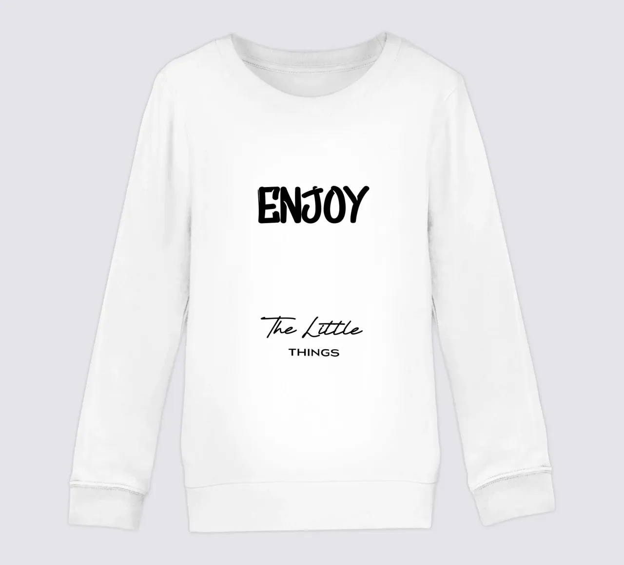 Godetevi le piccole cose Tipografia moderna minimalista felpa bambino da YV TYPOGRAPHY
