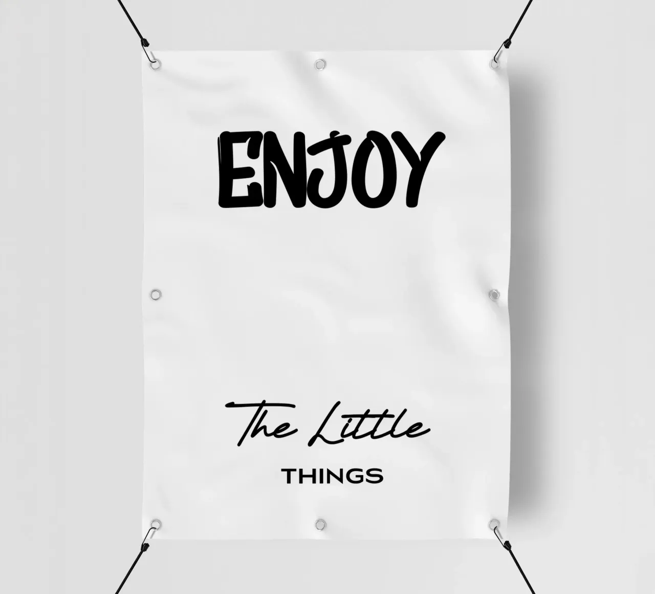 Godetevi le piccole cose Tipografia moderna minimalista telo in pvc da YV TYPOGRAPHY
