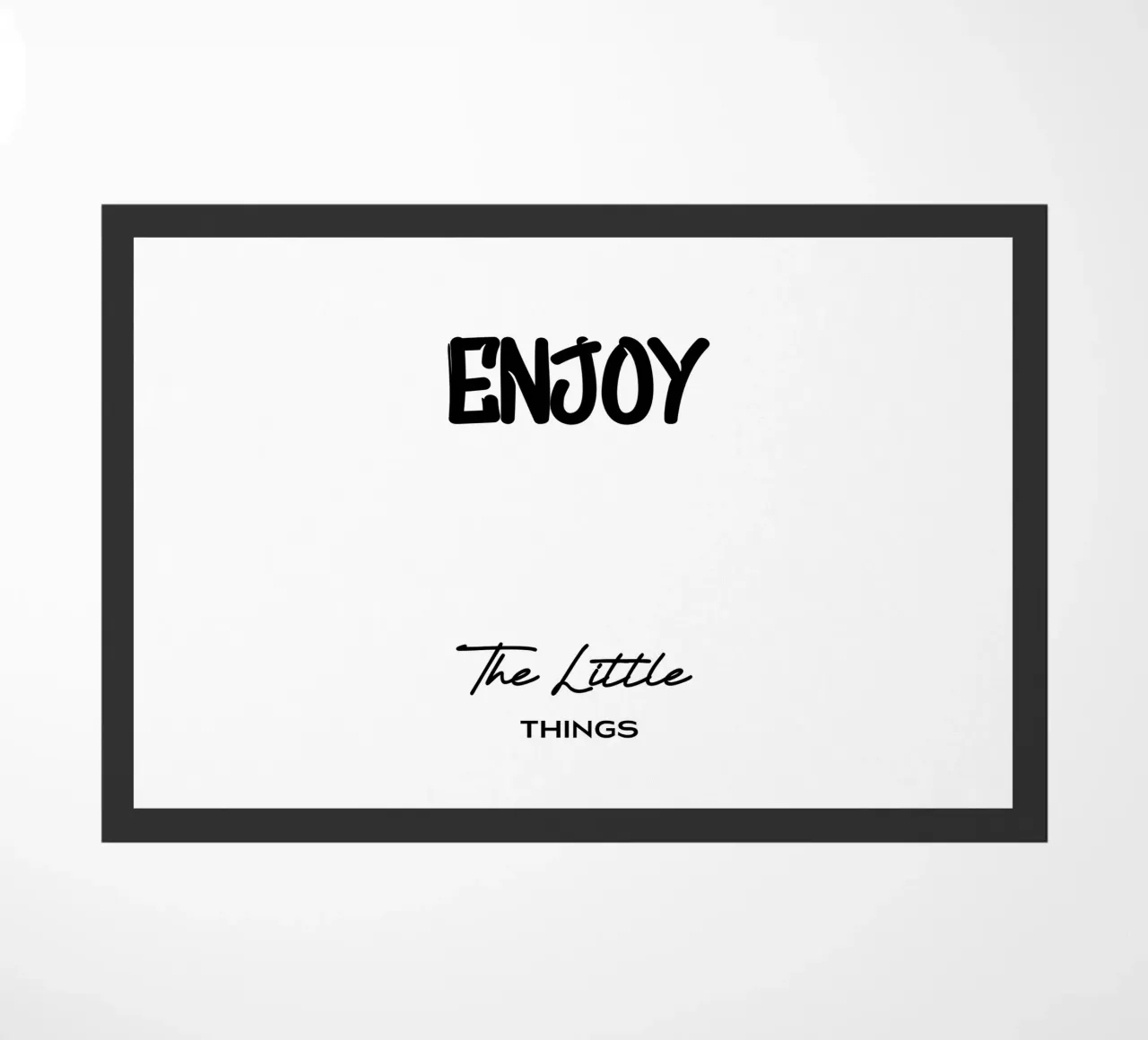 Godetevi le piccole cose Tipografia moderna minimalista zerbino da YV TYPOGRAPHY