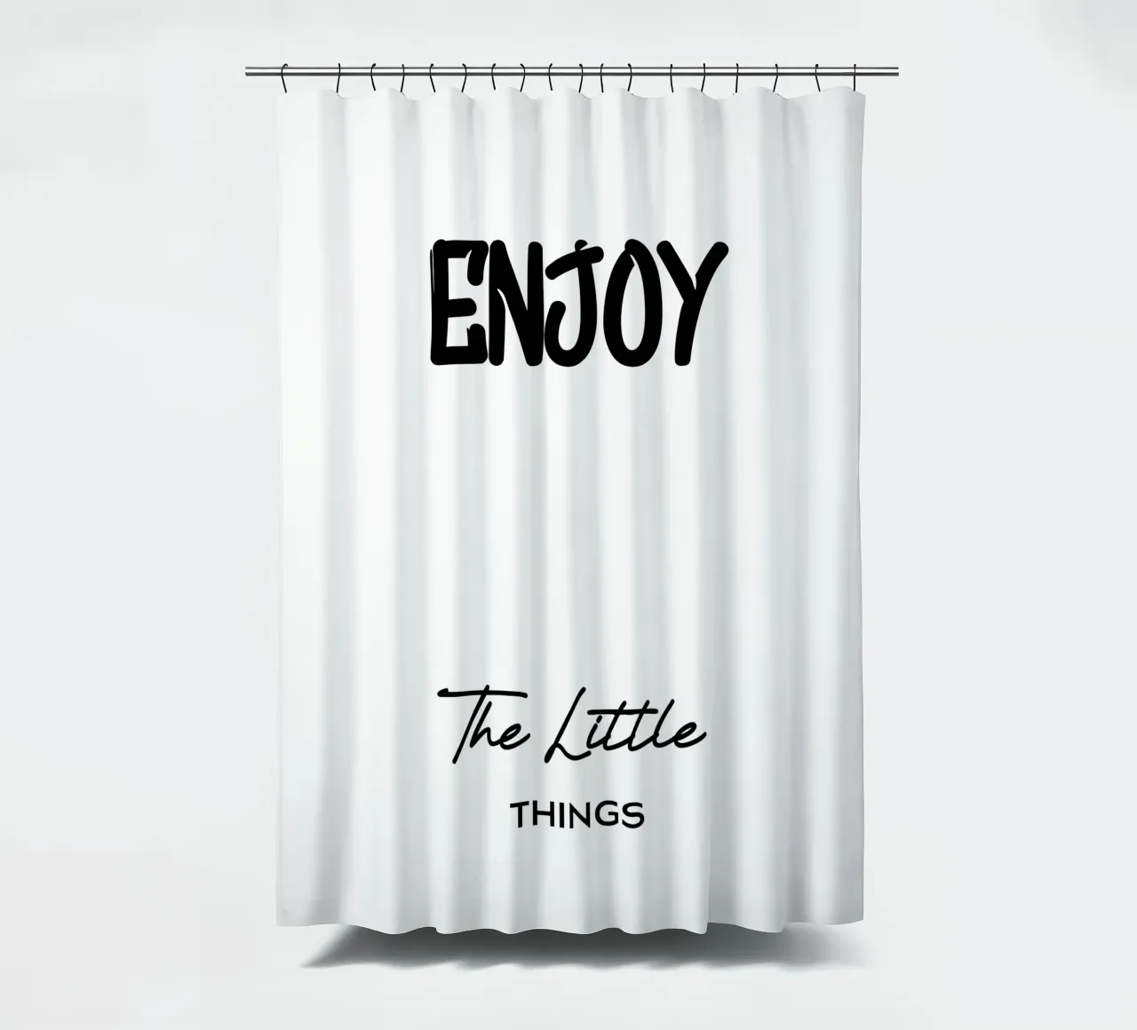 Godetevi le piccole cose Tipografia moderna minimalista tenda da doccia da YV TYPOGRAPHY