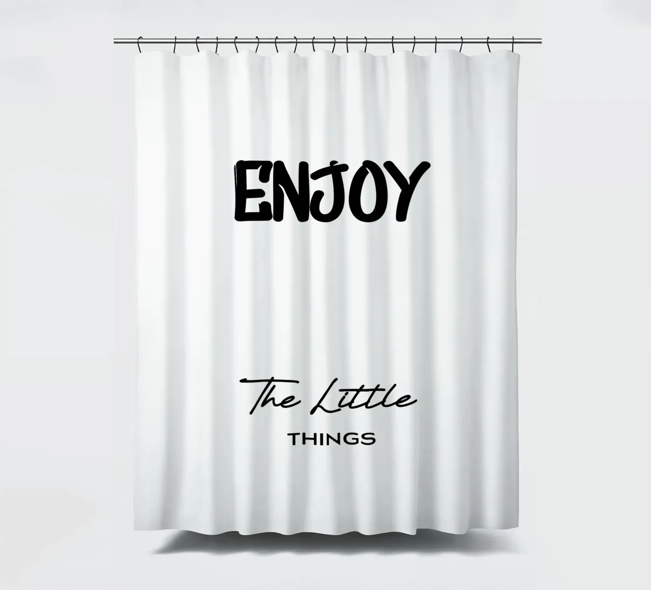 Godetevi le piccole cose Tipografia moderna minimalista tenda da doccia da YV TYPOGRAPHY