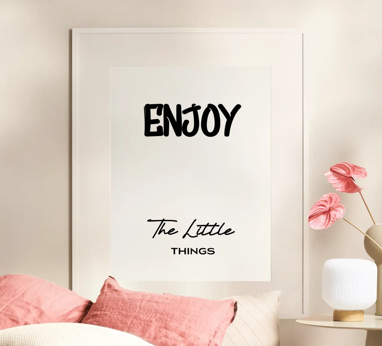 Godetevi le piccole cose Tipografia moderna minimalista carta hahnemühle da YV TYPOGRAPHY
