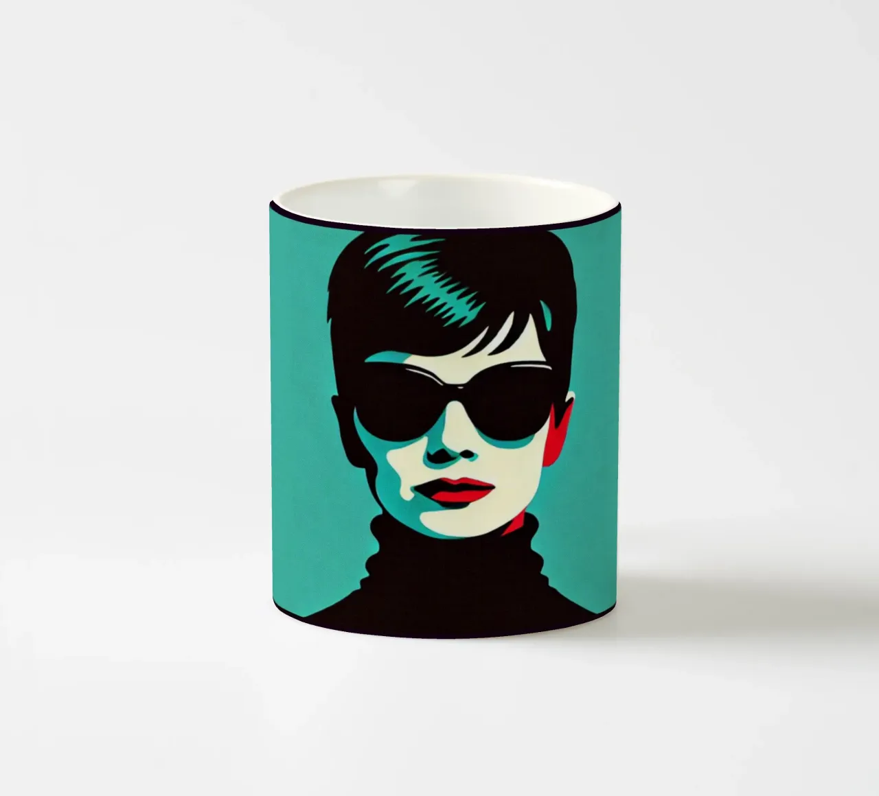 Audrey - Stampa poster d'epoca tazza in ceramica da posterprints-by-nomad