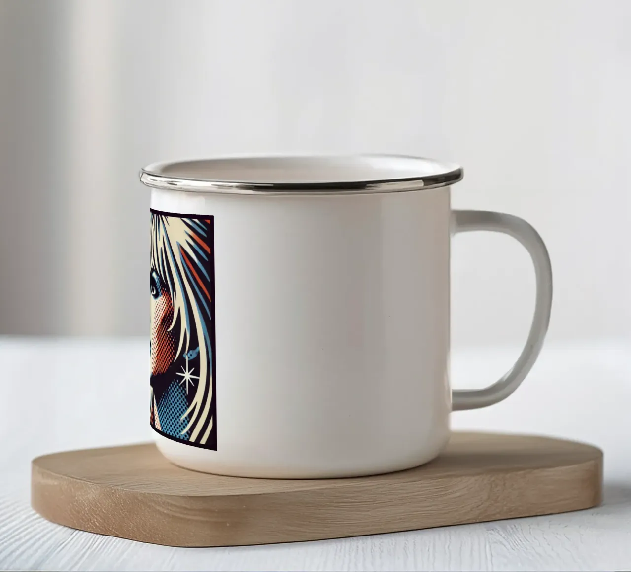 Britney - Stampa poster d'epoca tazza in smalto da posterprints-by-nomad