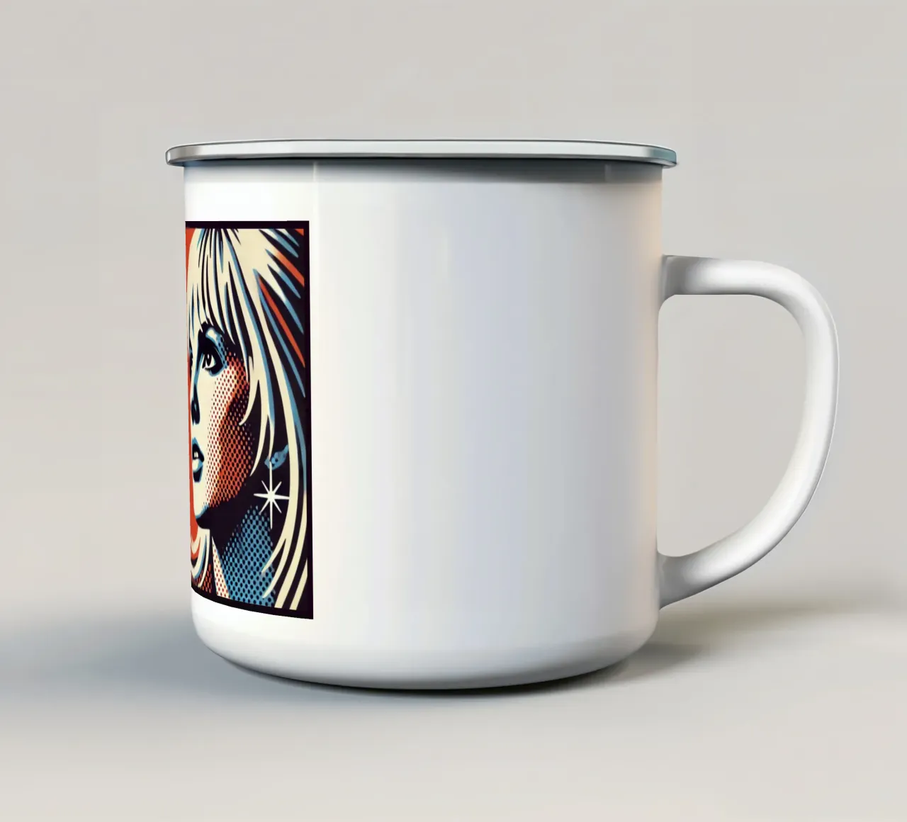 Britney - Stampa poster d'epoca tazza in smalto da posterprints-by-nomad