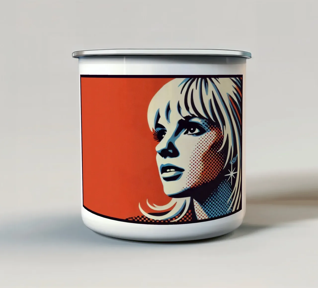 Britney - Stampa poster d'epoca tazza in smalto da posterprints-by-nomad
