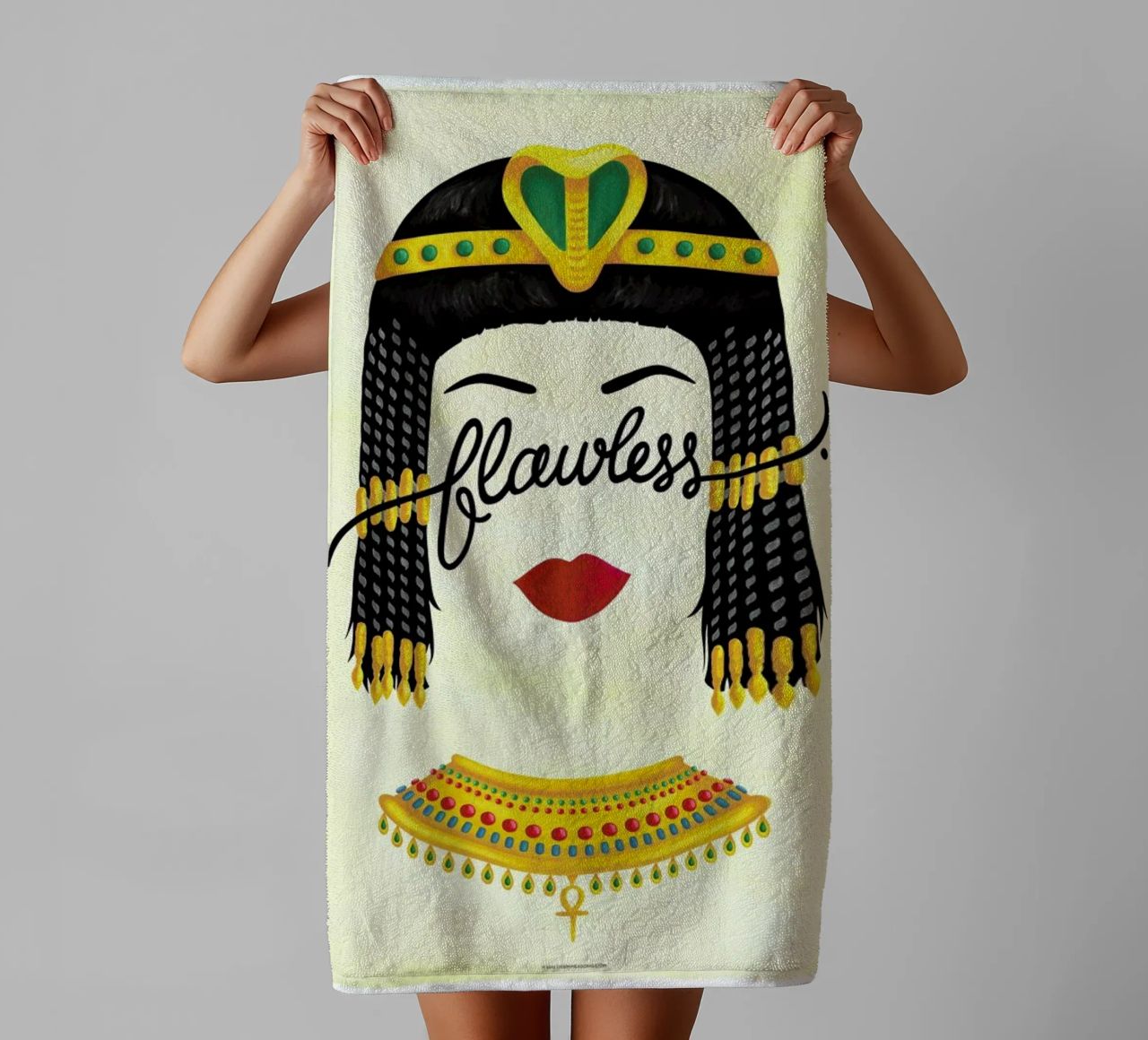 Flawless Cleopatra towel by Nour Tohme