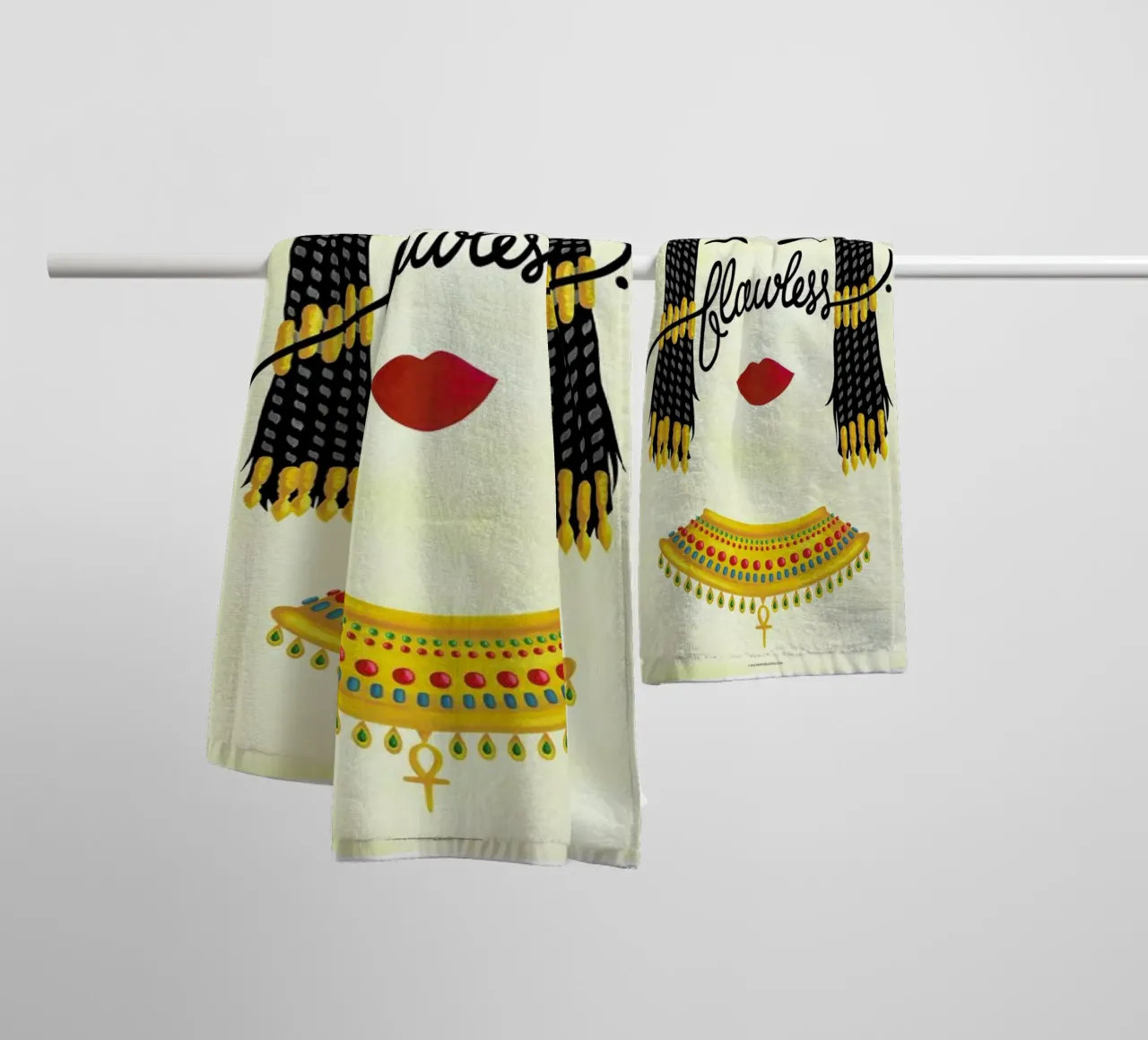 Flawless Cleopatra towel by Nour Tohme