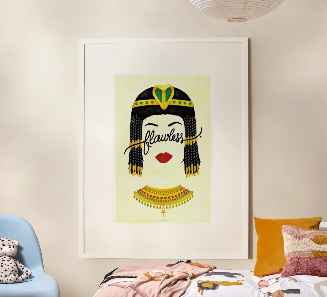 Flawless Cleopatra poster con telaio in plastica da Nour Tohme