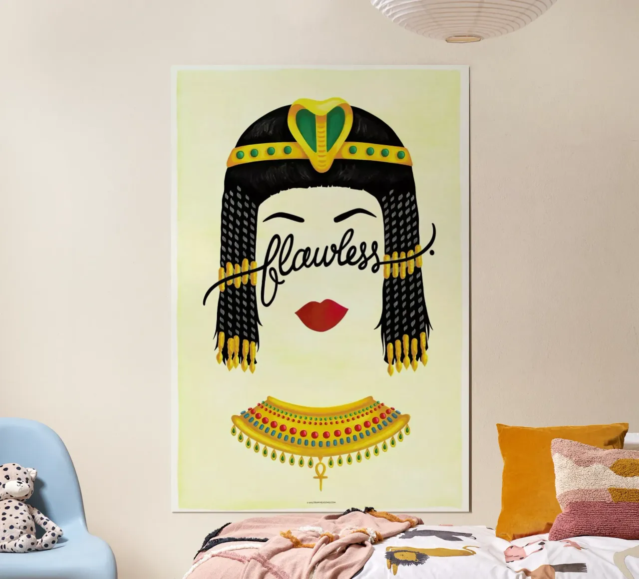 Flawless Cleopatra poster con telaio in plastica da Nour Tohme