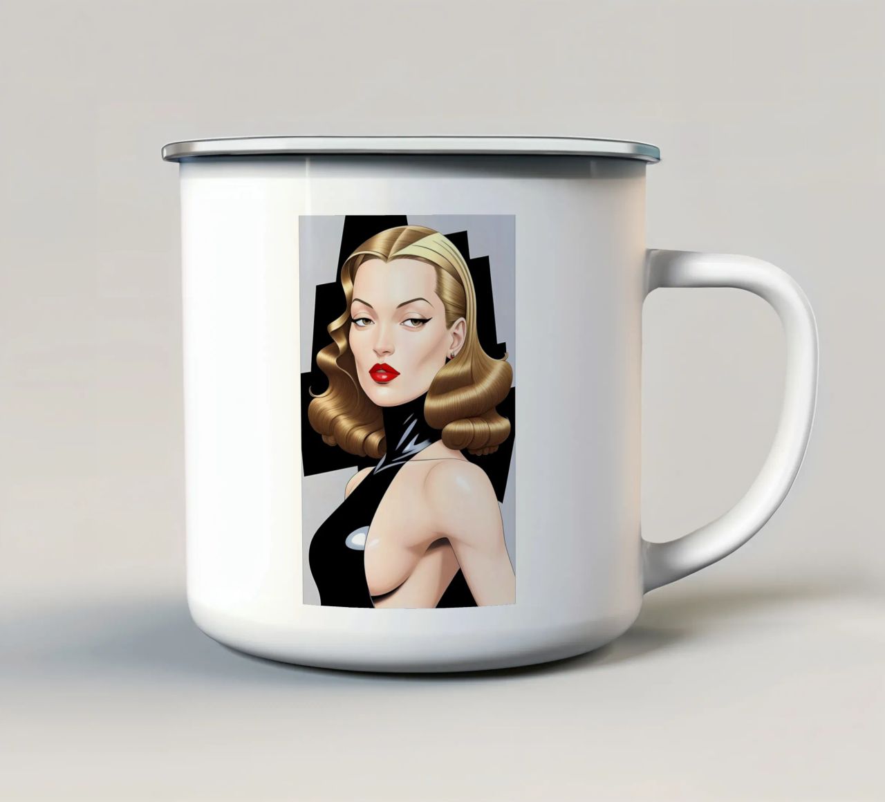 SEDUZIONE tazza in smalto da ART DECO