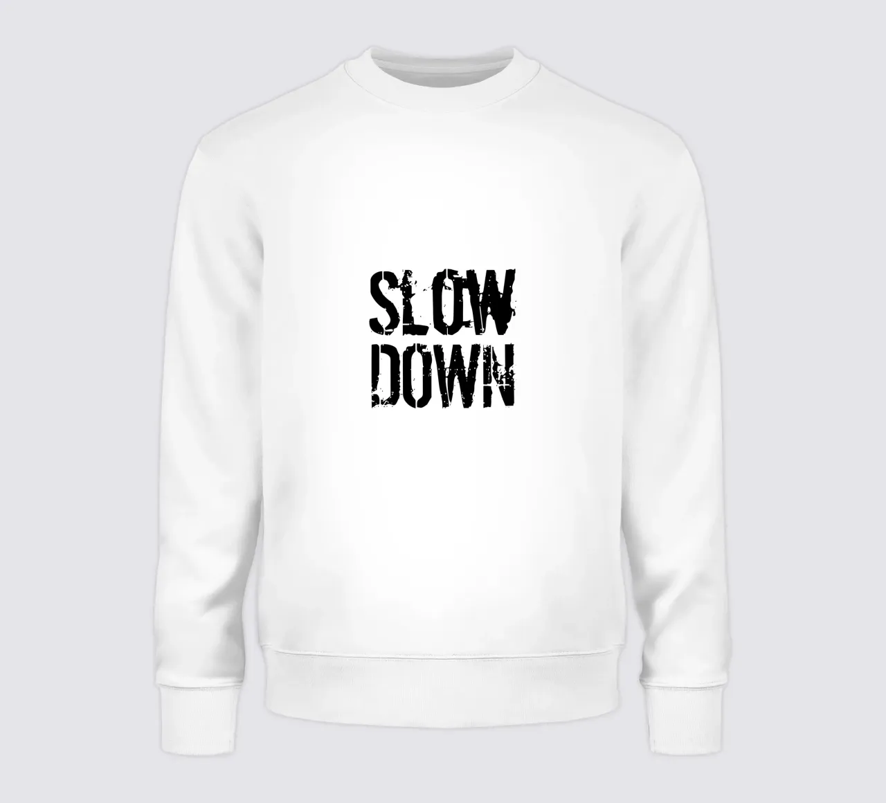 Tipografia estetica slow down felpa da YV TYPOGRAPHY