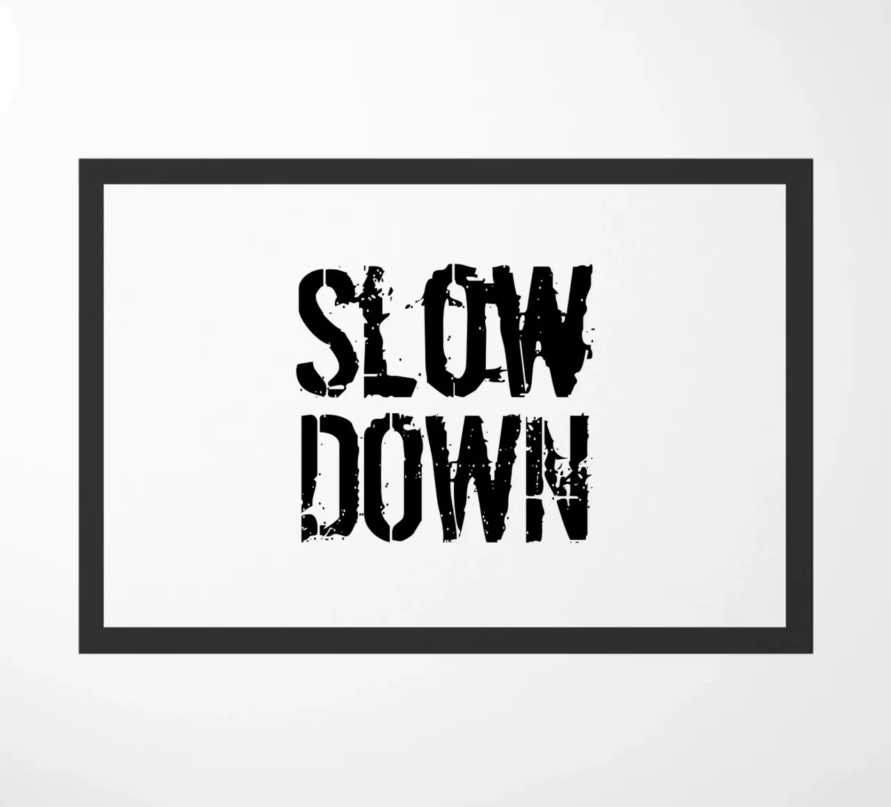 Tipografia estetica slow down zerbino da YV TYPOGRAPHY
