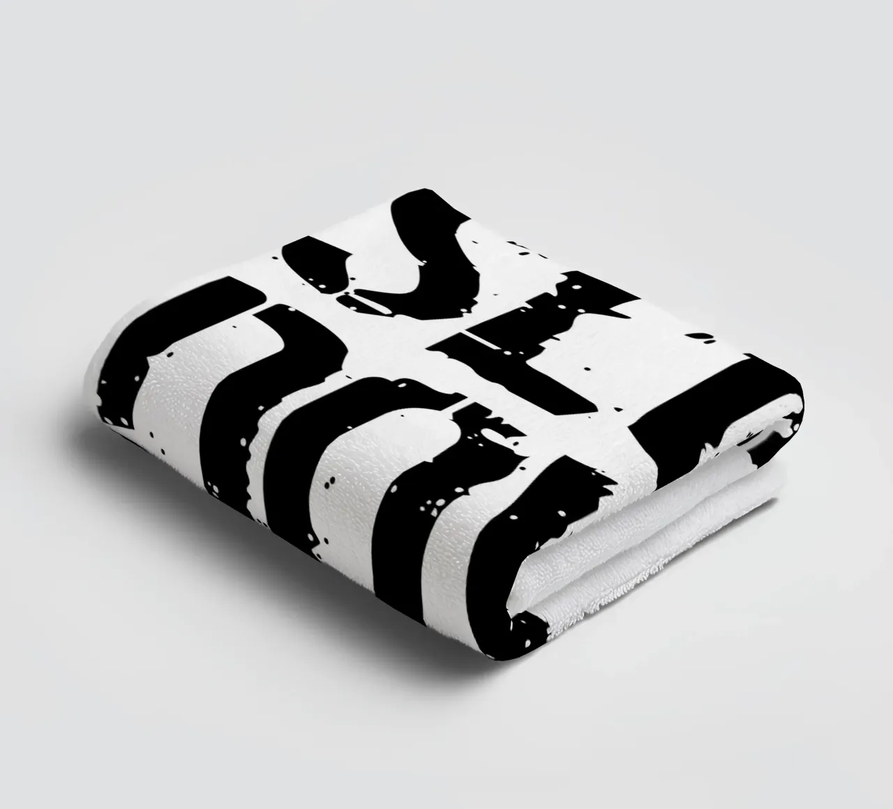 Tipografia estetica slow down asciugamano da bagno da YV TYPOGRAPHY