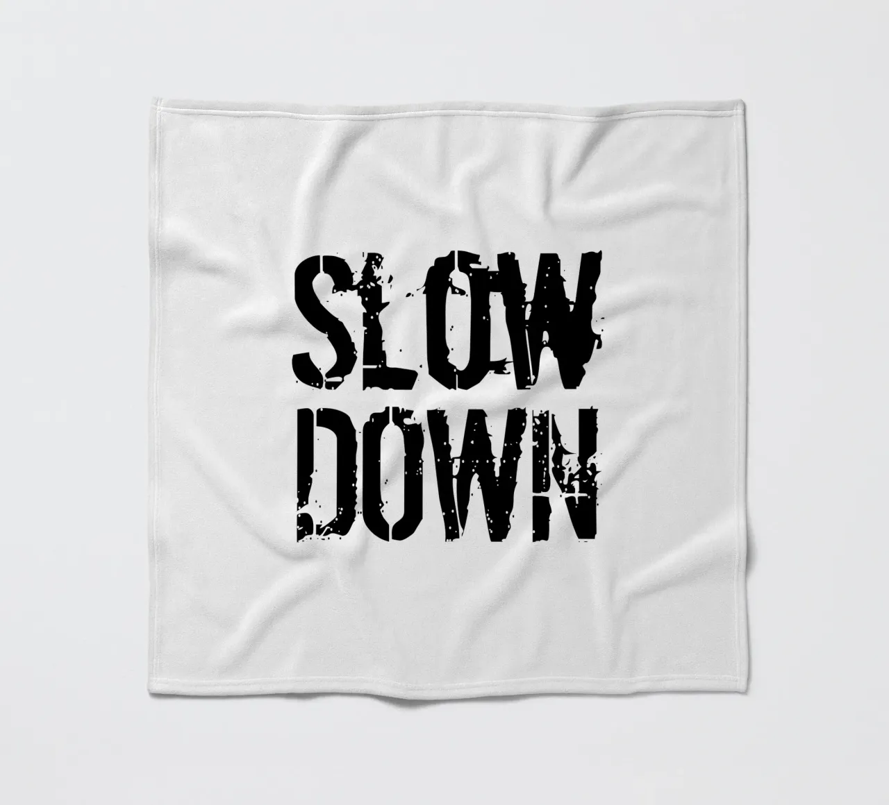 Tipografia estetica slow down coperta in pile da YV TYPOGRAPHY