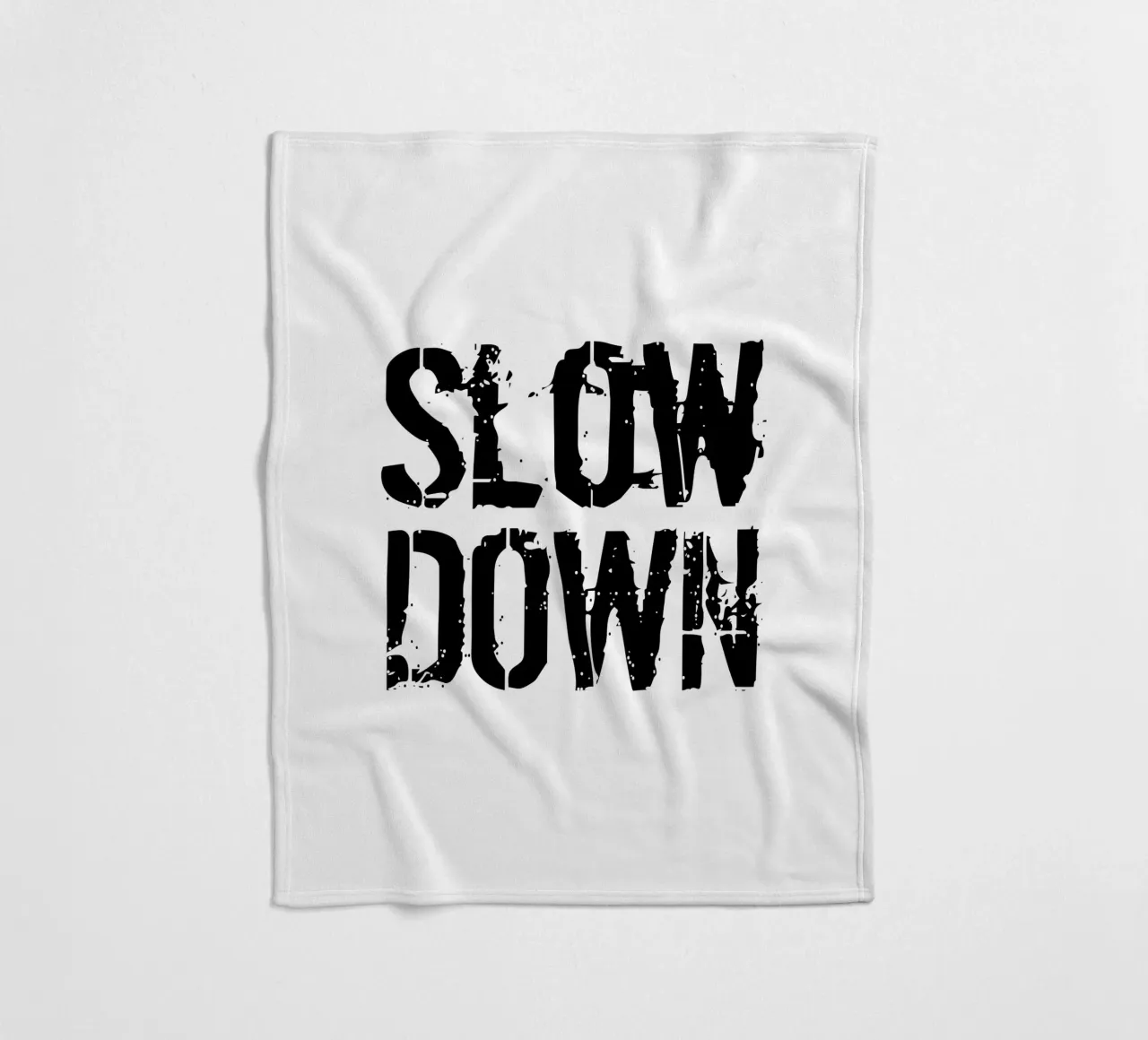 Tipografia estetica slow down coperta in pile da YV TYPOGRAPHY