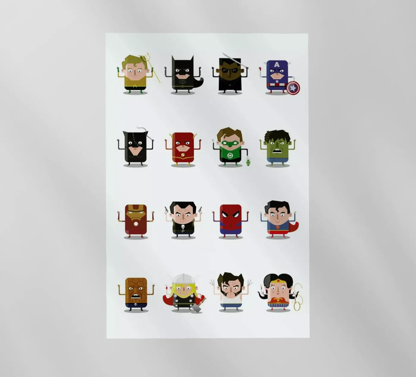 Superheroes pellicola backlit da Ballooon