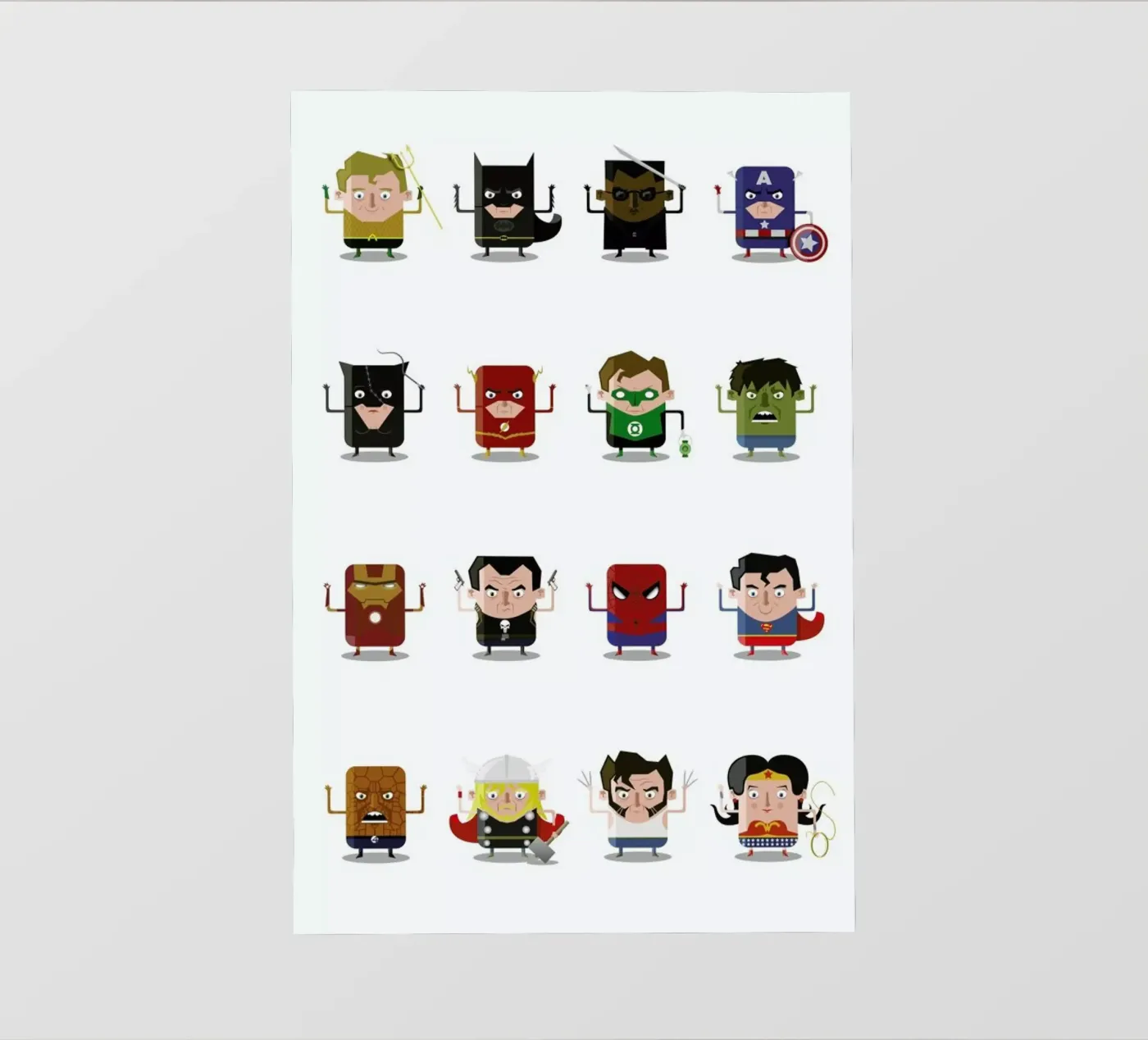 Superheroes pellicola backlit da Ballooon