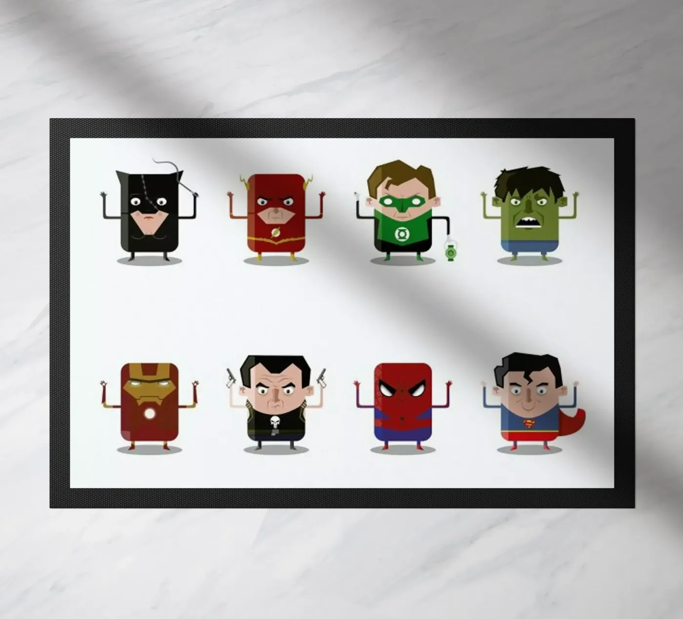 Superheroes deurmat van Ballooon