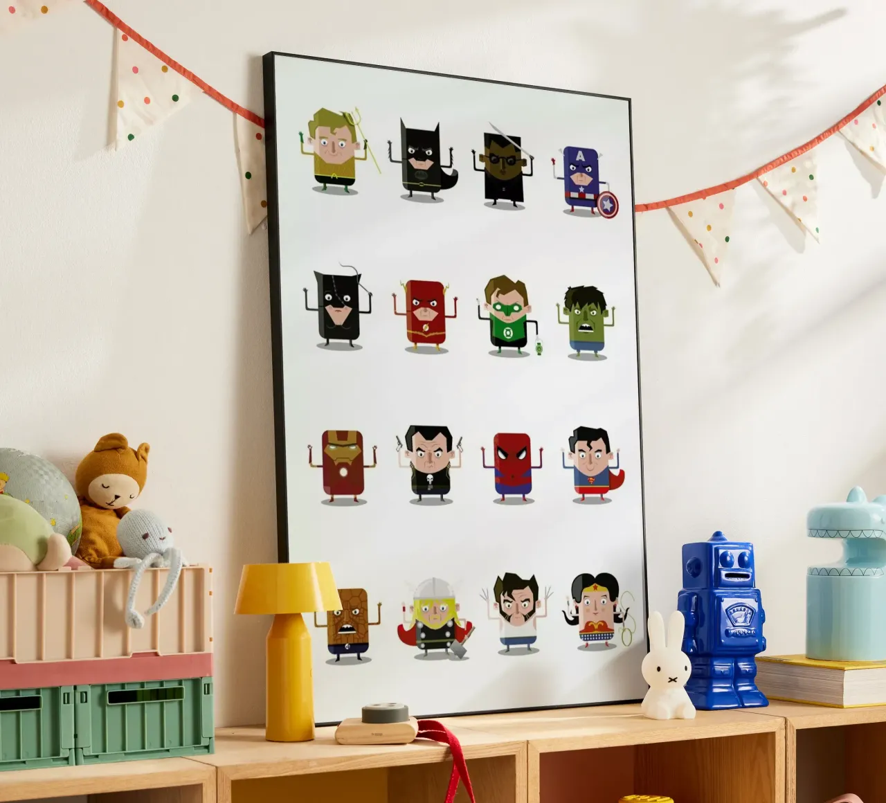 Superheroes pannello forex da Ballooon