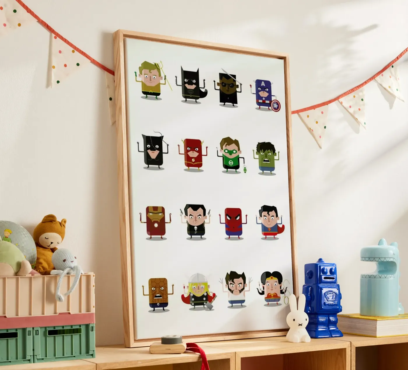 Superheroes canvas by Ballooon