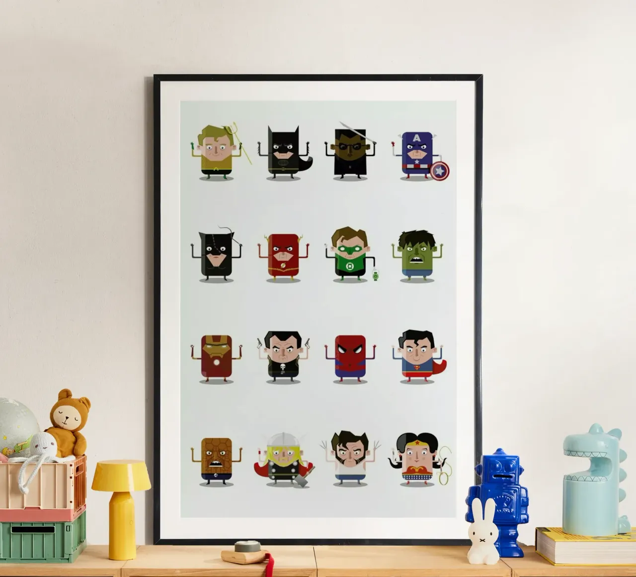 Superheroes poster van Ballooon