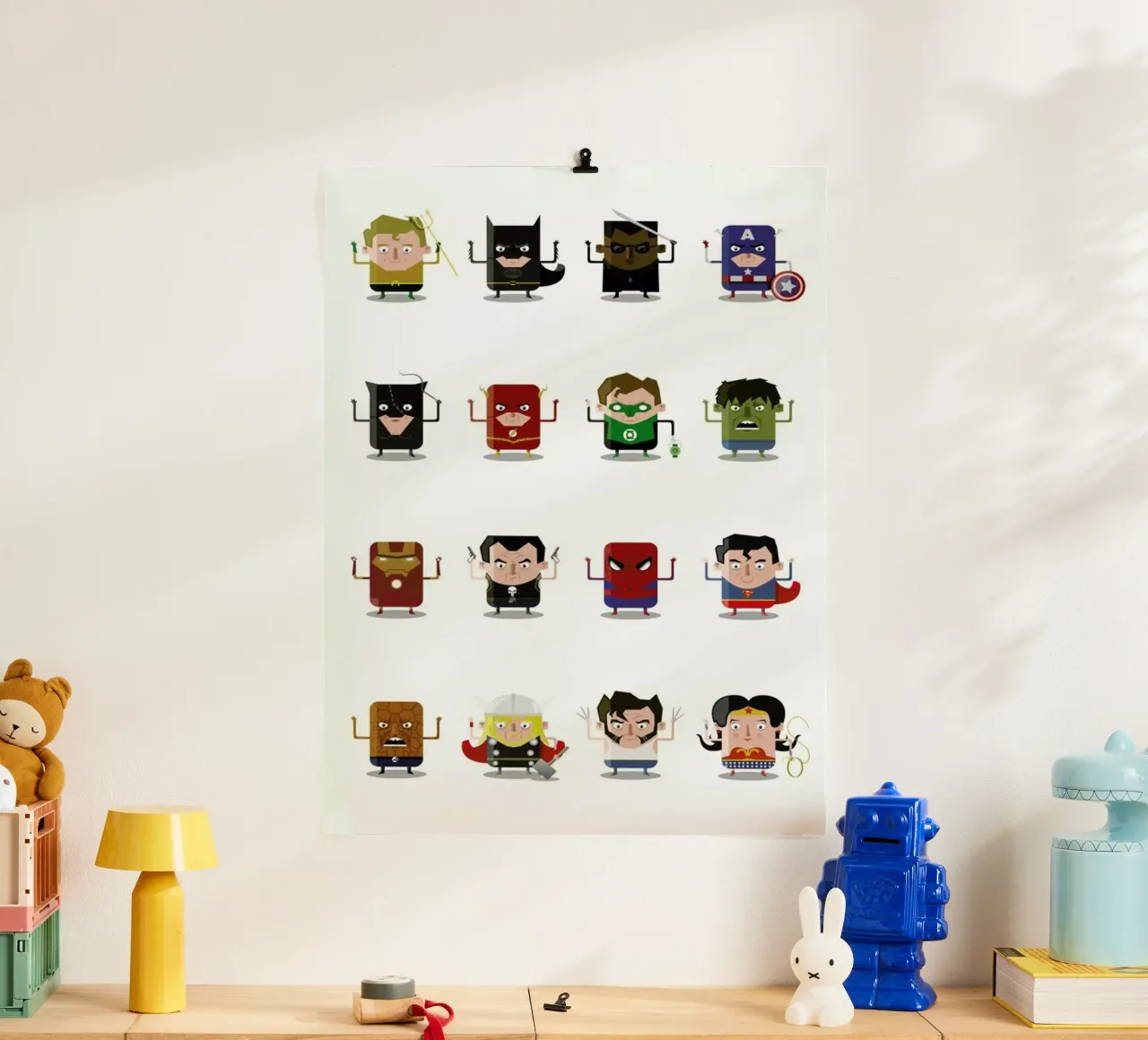 Superheroes poster van Ballooon