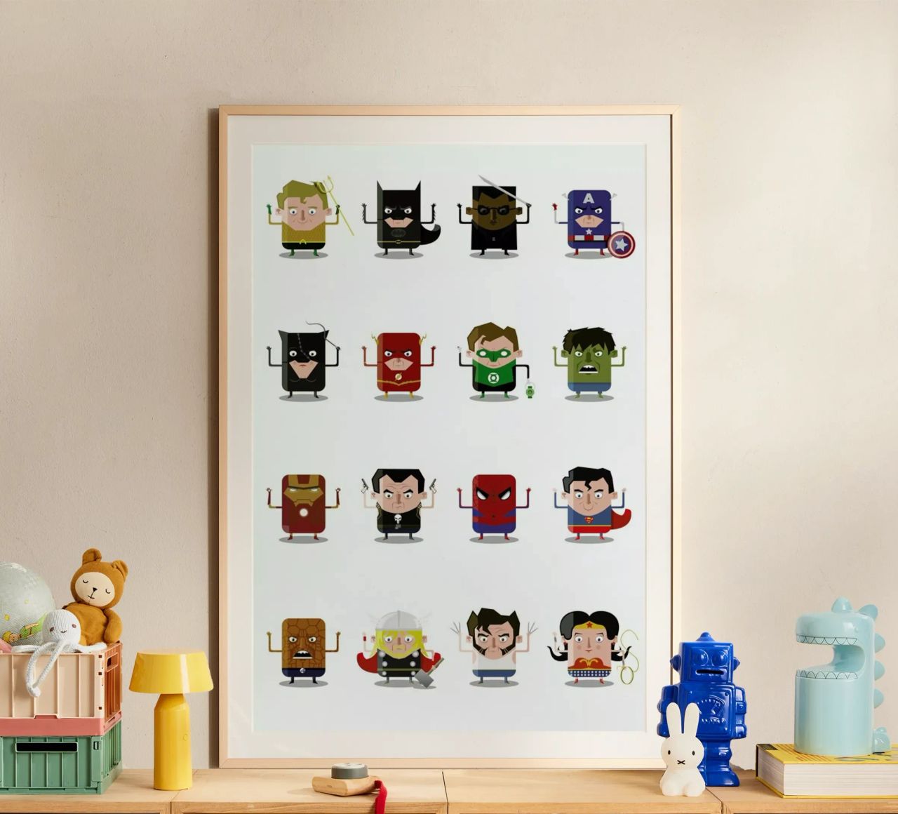 Superheroes poster by Ballooon