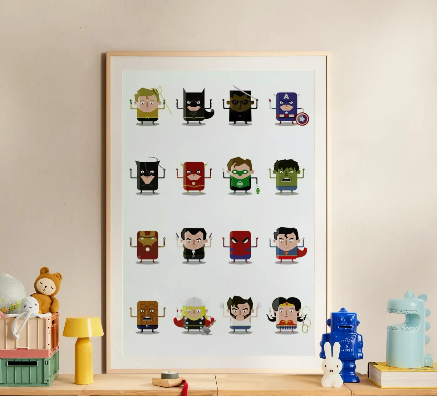 Superheroes poster van Ballooon