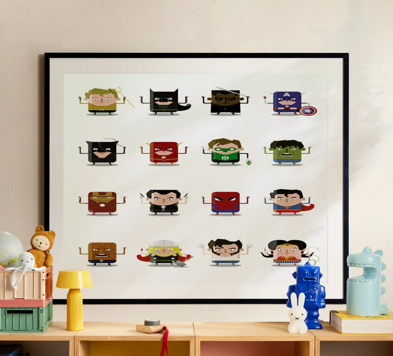 Superheroes poster by Ballooon