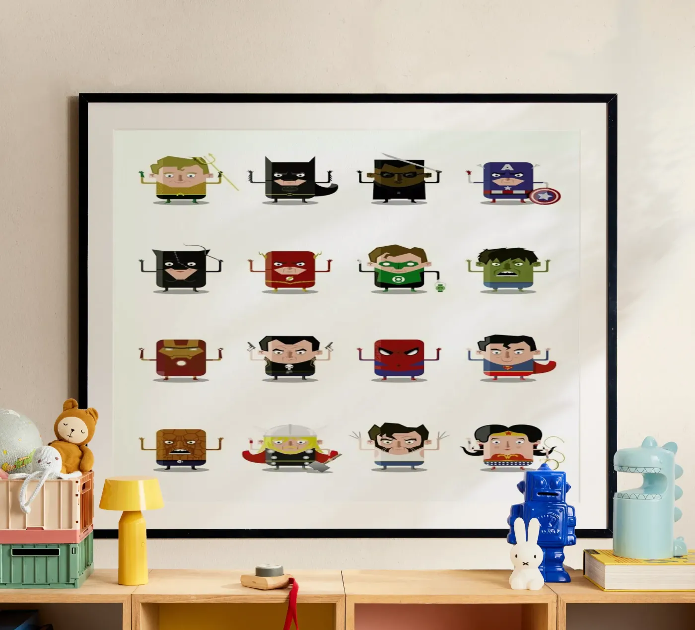 Superheroes poster van Ballooon