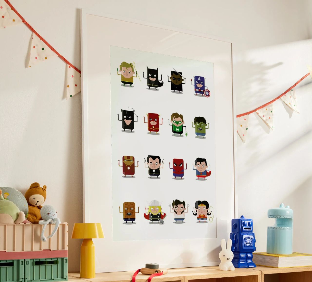 Superheroes poster by Ballooon