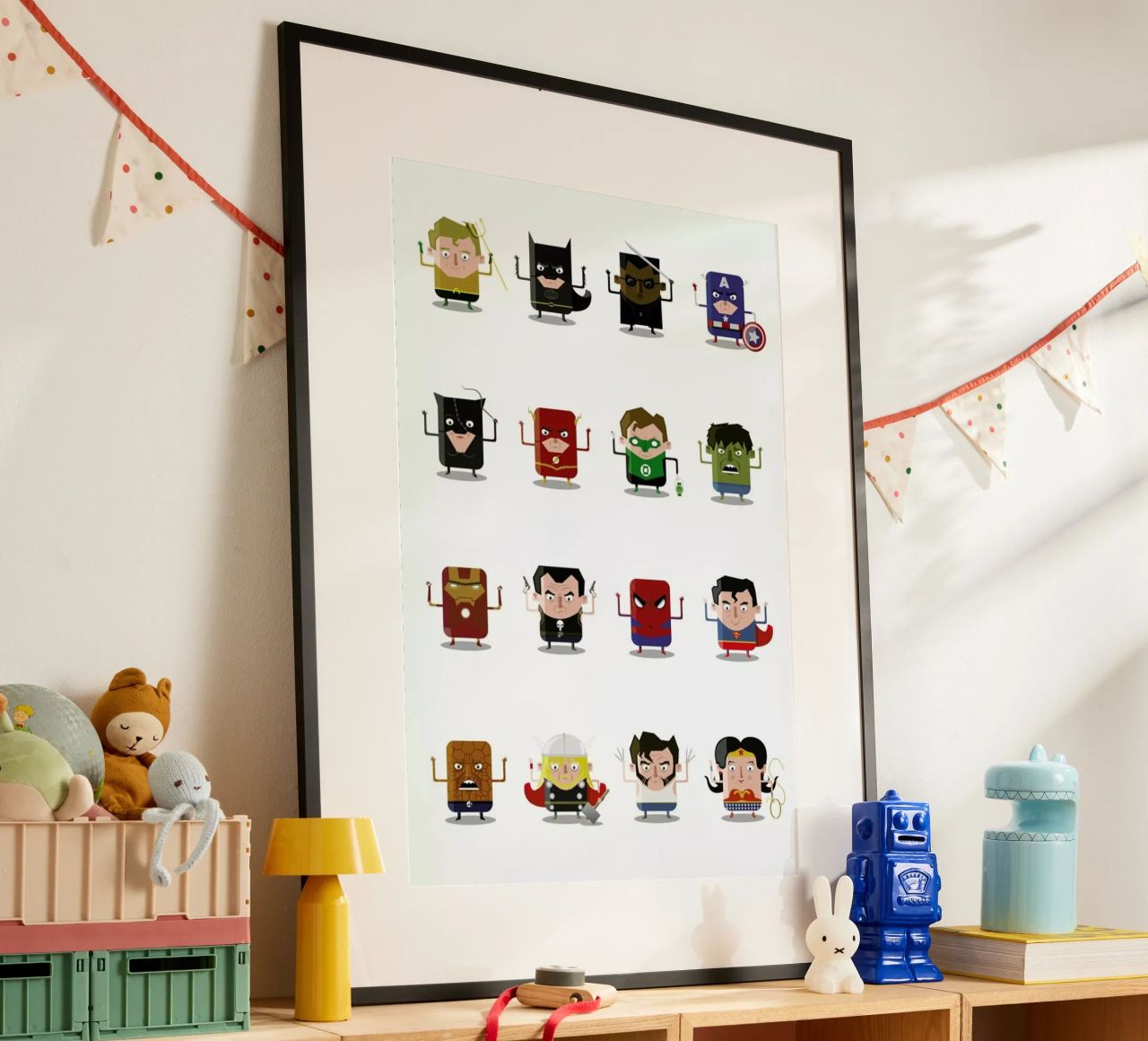 Superheroes poster by Ballooon