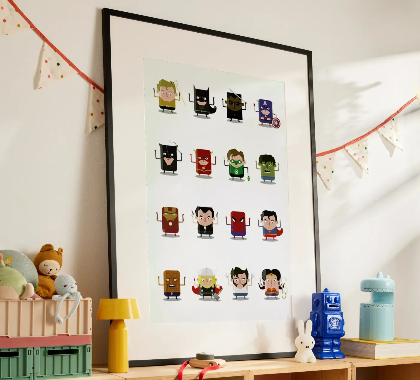 Superheroes poster van Ballooon