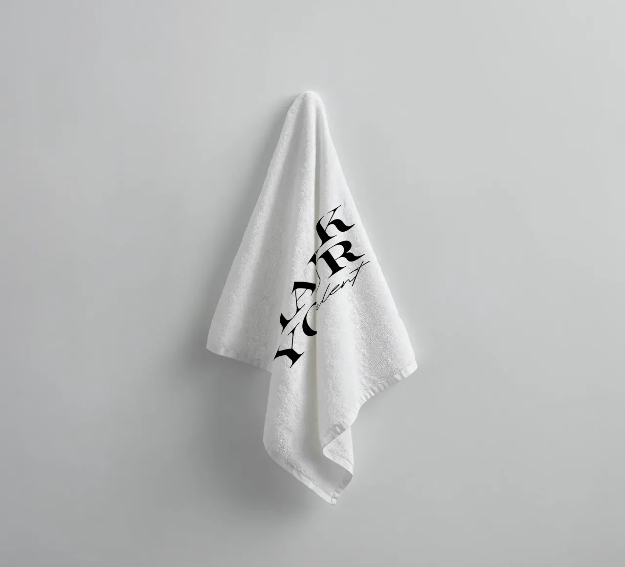 Markieren Sie Ihr Talent Modern Minimalist Handtuch von YV TYPOGRAPHY