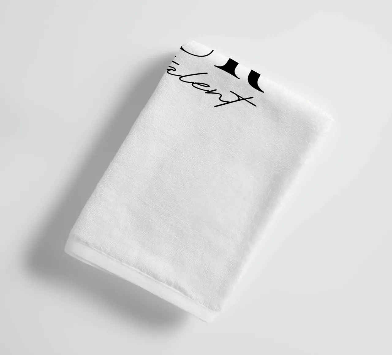 Markieren Sie Ihr Talent Modern Minimalist Handtuch von YV TYPOGRAPHY