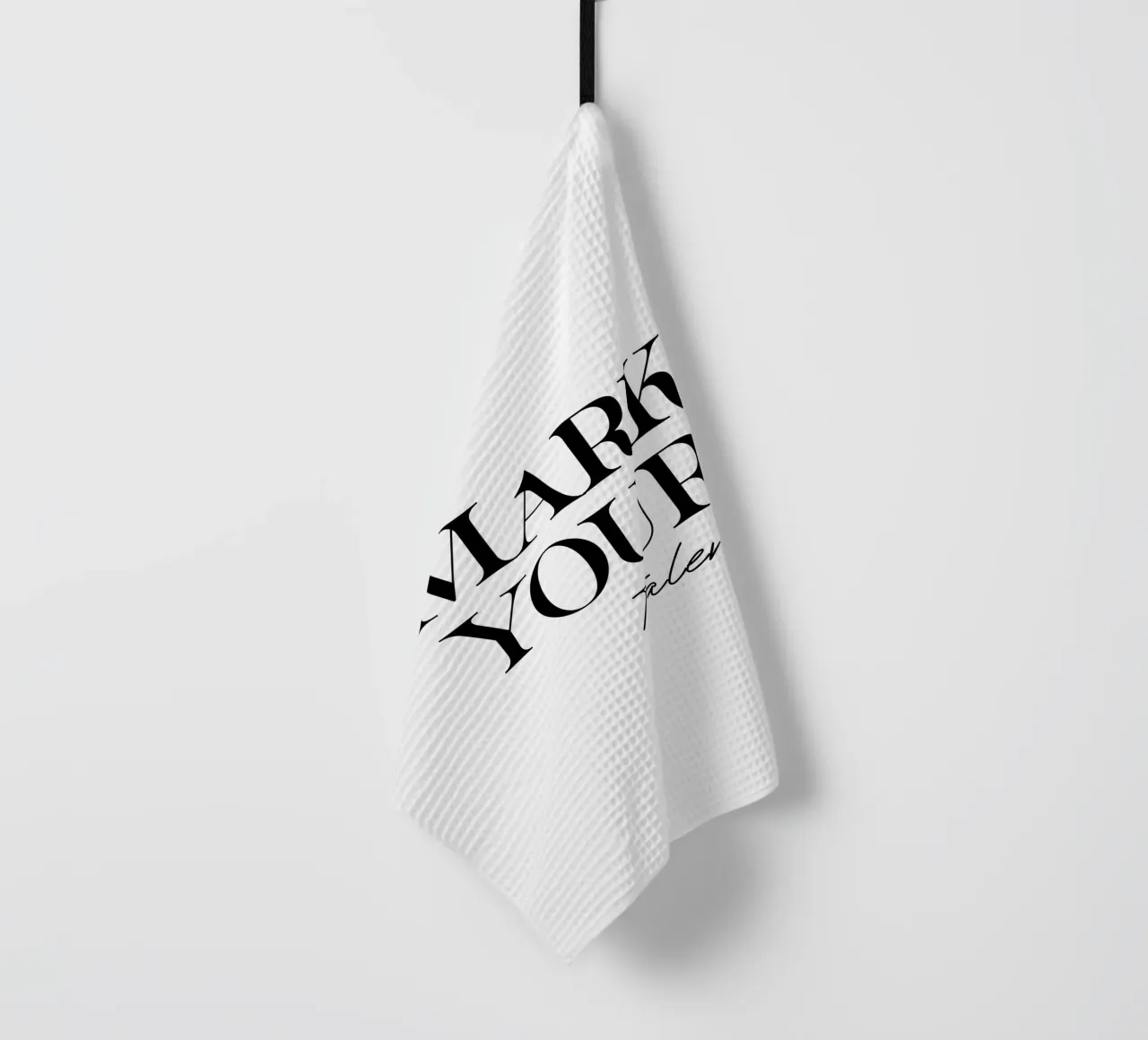 Markieren Sie Ihr Talent Modern Minimalist Geschirrtuch von YV TYPOGRAPHY