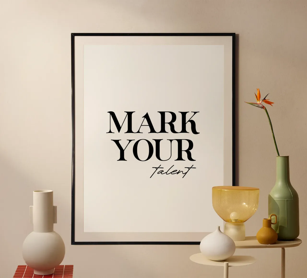 Markieren Sie Ihr Talent Modern Minimalist Hahnemühle von YV TYPOGRAPHY